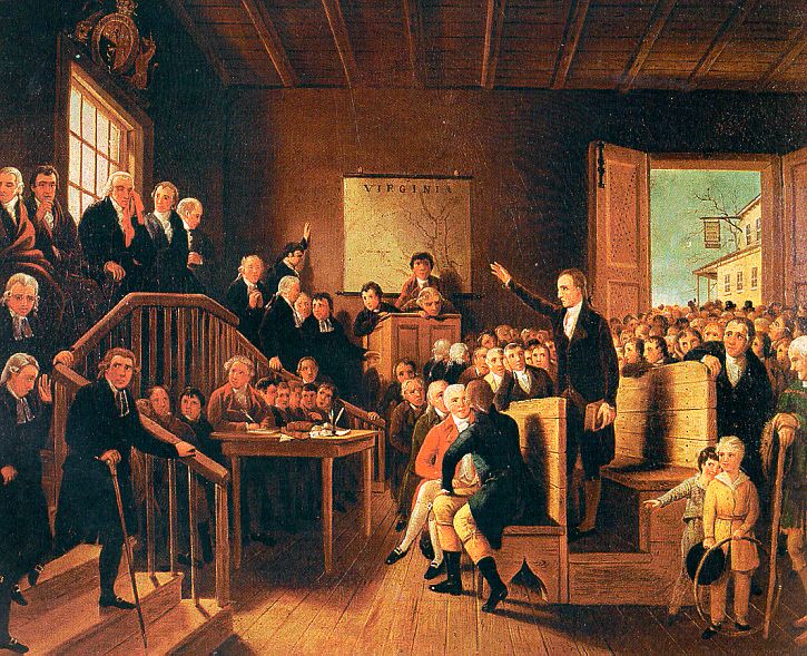 Patrick Henry Arguing the Parson's Cause by George Cooke.